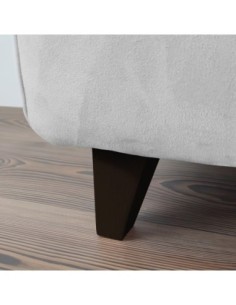 ENIGMA | SET of 4 Wooden Legs | Wenghè Color| Height 9,5 cm  | Sofas and Furniture Wooden Legs 2