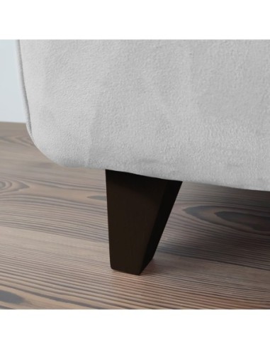 ENIGMA | SET of 4 Wooden Legs | Wenghè Color| Height 9,5 cm  | Sofas and Furniture Wooden Legs