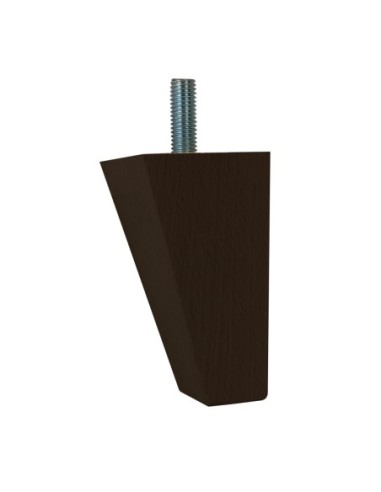ENIGMA | SET 4 Piedi in Legno | Colore Wenghè | Altezza 9,5 cm | Gambe in Legno per divani e mobili