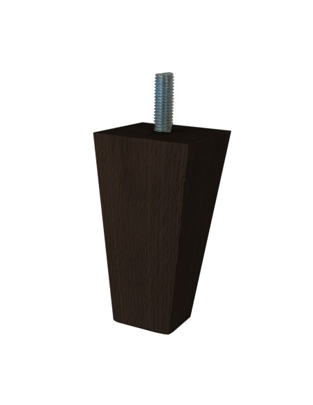 ENIGMA | SET of 4 Wooden Legs | Wenghè Color| Height 9,5 cm  | Sofas and Furniture Wooden Legs