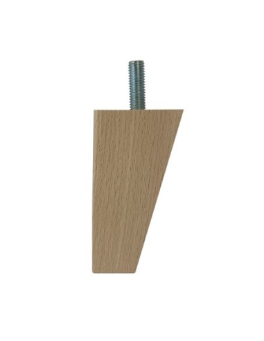 ENIGMA | SET 4 Piedi in Legno | Colore Naturale | Altezza 9,5 cm | Gambe in Legno per divani e mobili