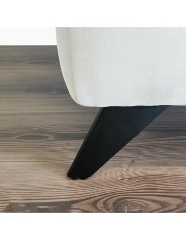 LALIK | Set of 4 Legs and 16 Screws | Matt Black Finish | H.12 cm | Legs for Sofas and Armchairs