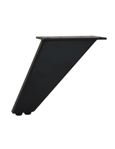 LALIK | Set of 4 Legs and 16 Screws | Matt Black Finish | H.12 cm | Legs for Sofas and Armchairs