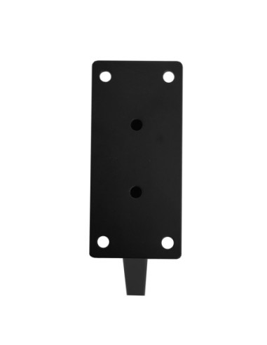 LALIK | SET da 4 Piedi e 16 viti | Nero Opaco | H.12 cm | Piedini per divani-poltrone |