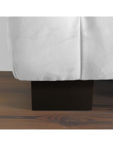 NAXOS | SET 4 Piedi in Legno | Colore Wenghè | H.8-L.8x14-S.P.2,5 | Gambe in Legno per divani e mobili