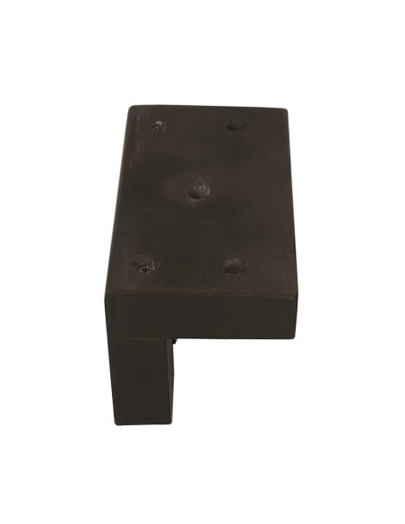 NAXOS | SET 4 Piedi in Legno | Colore Wenghè | H.8-L.8x14-S.P.2,5 | Gambe in Legno per divani e mobili