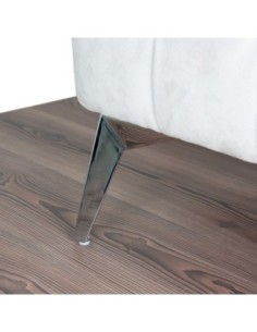 STARDUST | SET da 4 Piedi e 16 viti | Cromo Lucido | H.18 cm | Piedini per divani e poltrone | 2