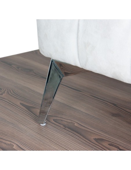 STARDUST | Set of 4 Legs and 16 Screws | Chrome Finish | H.18 cm | Legs for Sofas and Armchairs