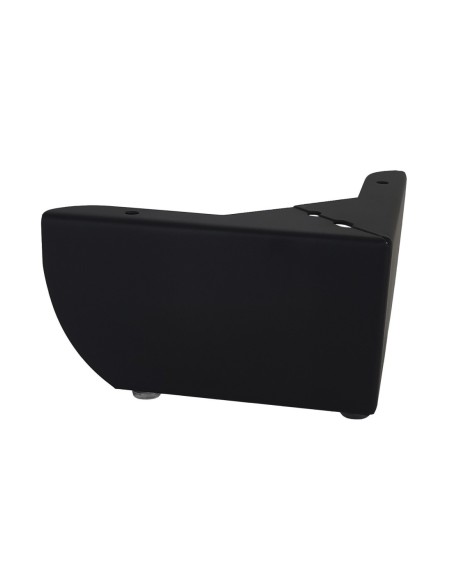 GROSSETO | SET 4 Piedi e 16 viti | Nero Opaco | H.8,5cm / 15X15 cm | Piedini per divani-poltrone |