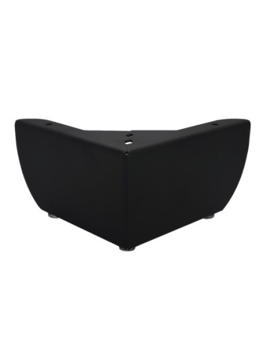GROSSETO | SET 4 Piedi e 16 viti | Nero Opaco | H.8,5cm / 15X15 cm | Piedini per divani-poltrone |