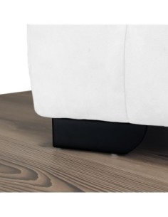 GROSSETO | SET 4 Piedi e 16 viti | Nero Opaco | H.5,5cm / 15X15 cm | Piedini per divani-poltrone | 2