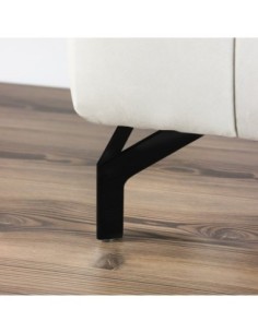NEW SIENA | Set of 4 Legs and 16 Screws | Matt Black Finish | H.12,5 cm | Legs for Sofas and Armchairs 2