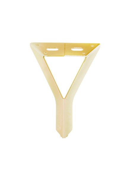 NEW SIENA | Set of 4 Legs and 16 Screws | Gold Finish | H.12,5 cm | Legs for Sofas and Armchairs