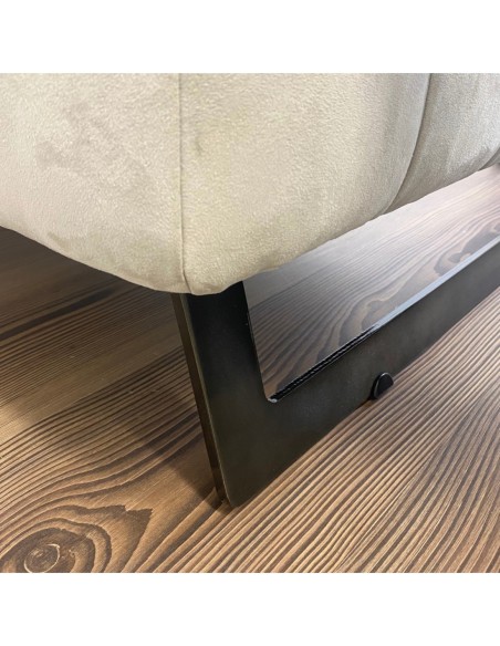 KATE | Set of 2 Sled Legs | Titanium Bronze Finish | H.13 - L.92 cm | Sofas Sleds