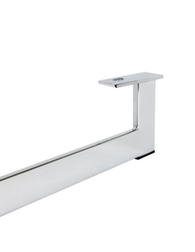 RAINBOW D | SET da 2 Slitte | Cromo Lucido | H.13 - L.88 | Slitta per divani |