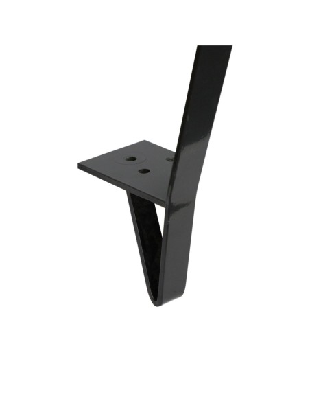 BRACCIOLO LINE | SET da 2 Slitte in metallo | Nero Opaco | H.9,5+35,5 - L.88,7 | Slitta per divani |
