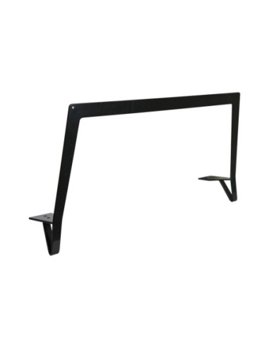BRACCIOLO LINE | SET da 2 Slitte in metallo | Nero Opaco | H.9,5+35,5 - L.88,7 | Slitta per divani |