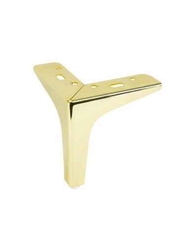 SIENA 15 | SET da 4 Piedi e 16 viti | Oro Lucido | H.15 cm | Piedini per divani-poltrone |