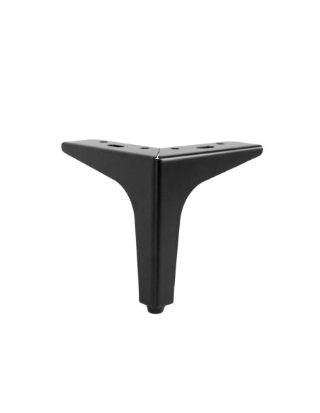SIENA | Set of 4 Legs and 16 Screws | Matt Black Finish | H.10 cm | Legs for Sofas and Armchairs