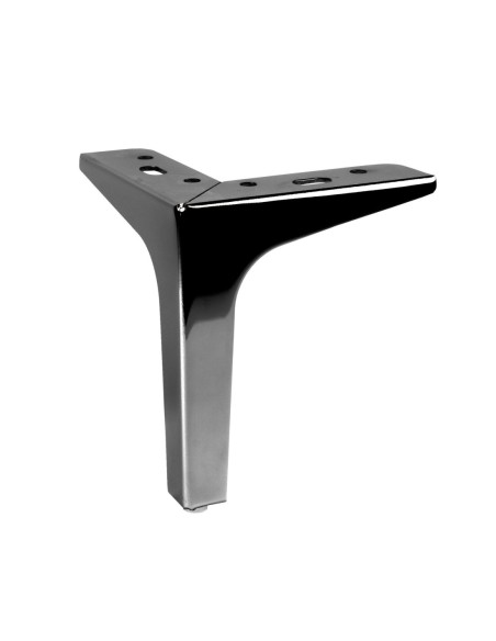 SIENA 15 | SET da 4 Piedi e 16 viti | Nickel Nero | H.15 cm | Piedini per divani-poltrone |