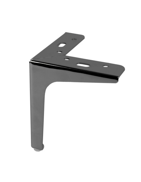 SIENA 15 | SET da 4 Piedi e 16 viti | Nickel Nero | H.15 cm | Piedini per divani-poltrone |