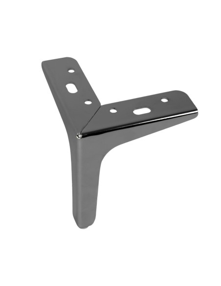 SIENA 15 | Set of 4 Legs and 16 Screws | Black Nickel Finish | H.15 cm | Legs for Sofas and Armchairs