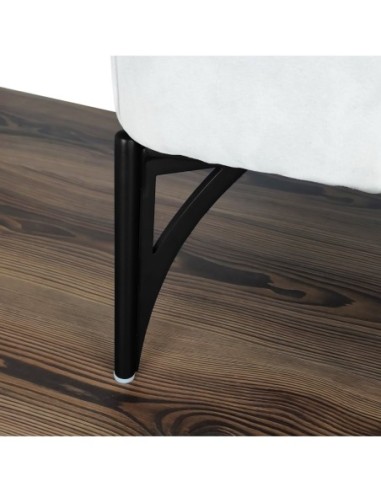 GIGLIO | Set of 4 Legs and 16 Screws | Purple Grey Finish | H.18 cm | Legs for Sofas and Armchairs