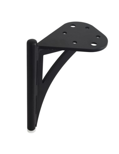 GIGLIO | Set of 4 Legs and 16 Screws | Purple Grey Finish | H.18 cm | Legs for Sofas and Armchairs