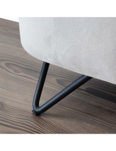 LEO | Set of 4 Legs and 16 Screws | Matt Black Finish | H.12 cm | Legs for Sofas and Armchairs 2