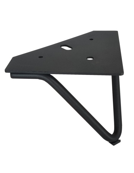 LEO | Set of 4 Legs and 16 Screws | Matt Black Finish | H.12 cm | Legs for Sofas and Armchairs