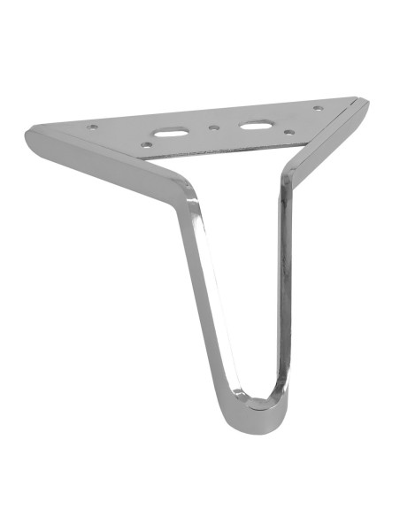 JANGAL | SET da 4 Piedi e 16 viti | Cromato | H.12 | Piedini per divani e poltrone |