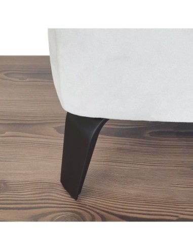 IVISSA | SET da 4 Piedi e 16 viti | Nero Opaco | H. 14,5 | Piedini per divani e poltrone |