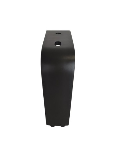 IVISSA | Set of 4 Legs and 16 Screws | Matt Black Finish | H.14,5 cm | Legs for Sofas and Armchairs