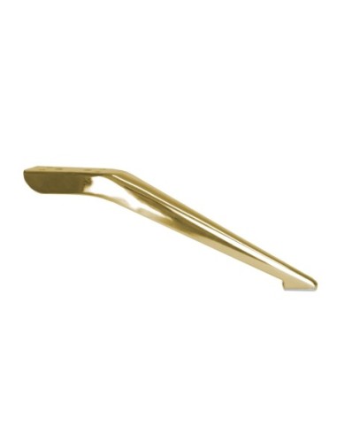 DEDALO | Set of 4 Legs and 16 Screws | Gold Finish | H.12 cm | Legs for Sofas and Armchairs