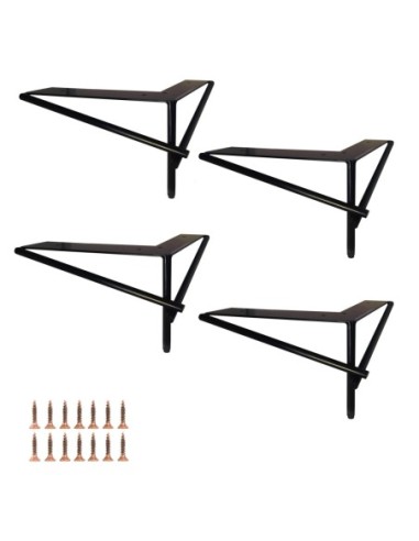 AKELA | SET 4 Piedi e 16 viti | Titanio Bronze | H.15 cm | Piedini per divani |