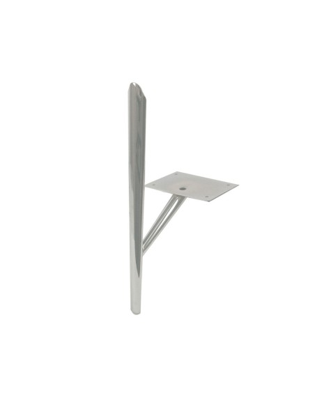 ARTU | Set of 4 Legs and 16 Screws | Chrome Finish | H. 19,5 + 21,5 cm | Legs for Sofas and Armchairs