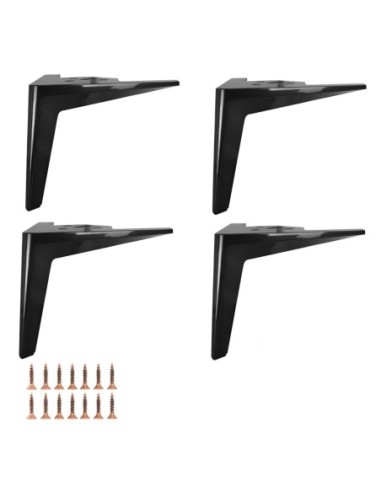 FALCON | SET da 4 Piedi e 16 viti | Titanio Dark | H. 15,5 | Piedini per divani e poltrone |