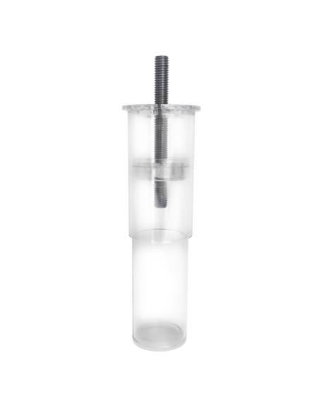 P17 | SET of 4 Legs | Pre-Fitted 10MA Threaded Stud | Transparent | Telescopic H.10-15 cm