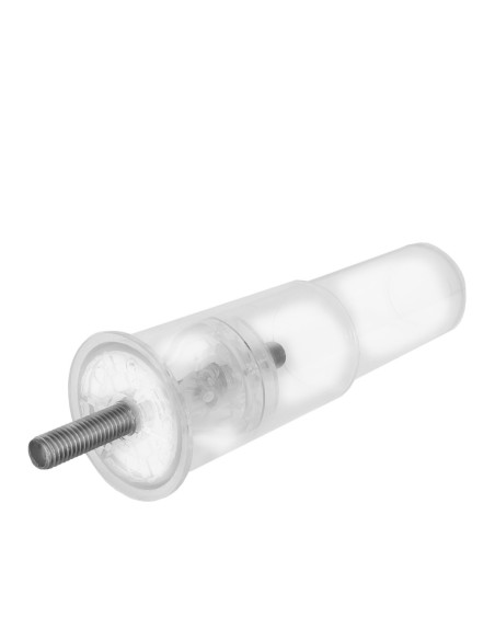 P17 | SET of 4 Legs | Pre-Fitted 10MA Threaded Stud | Transparent | Telescopic H.10-15 cm