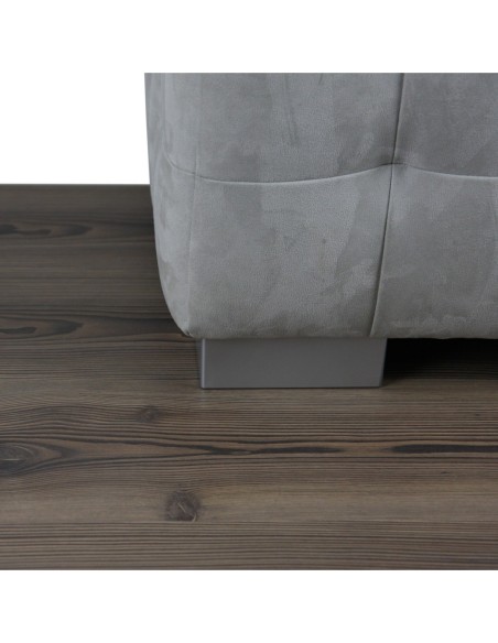 ANGY | SET da 4 Piedi e 16 viti | Satinato | H.5 L.15X15 | Piedini per divani-poltrone