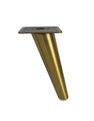 BOWIE | SET da 4 Piedi e 16 viti | Oro Antico | H.18 | Piedini per divani-poltrone-mobili |