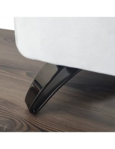 DELFI | Set of 4 Legs and 16 Screws | Black Nickel Finish | H.11 cm | Legs for Sofas and Armchairs 2