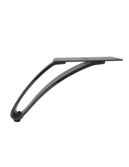 DELFI | Set of 4 Legs and 16 Screws | Black Nickel Finish | H.11 cm | Legs for Sofas and Armchairs