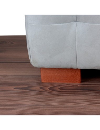 MAGIC | SET of 4 Wooden Legs | Cherry Color| Dimensions: H.6 L.13x13 S.P.3 | Sofas and Furniture Wooden Legs