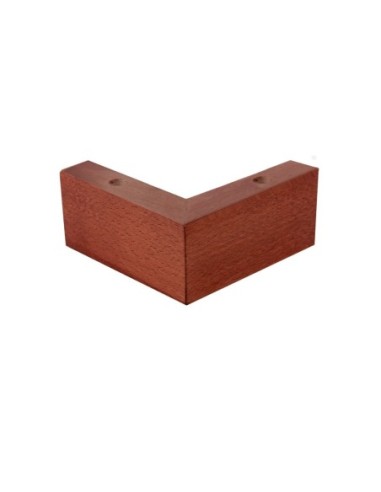 MAGIC | SET of 4 Wooden Legs | Cherry Color| Dimensions: H.6 L.13x13 S.P.3 | Sofas and Furniture Wooden Legs