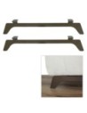 BILBAO | Set of 2 Sled Legs | Brown Bronze Finish | H.14 - L.86 cm | Sofas Sleds