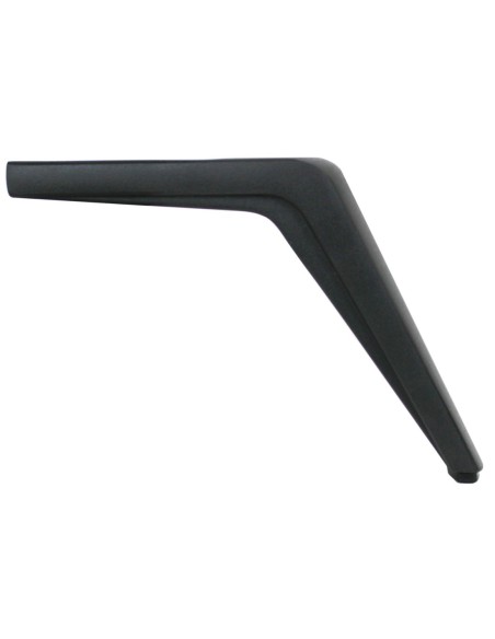 PALMA | Set of 4 Legs and 16 Screws | Sandy Black Finish | H.14 cm | Legs for Sofas and Armchairs