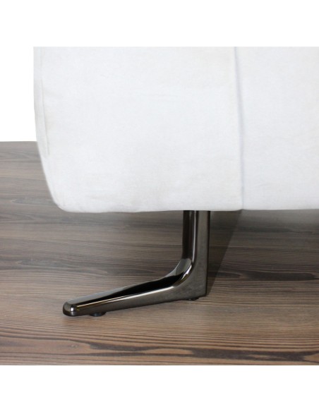 CIPRO | Set of 4 Legs and 16 Screws | Black Nickel Finish | H.12 cm | Legs for Sofas and Armchairs
