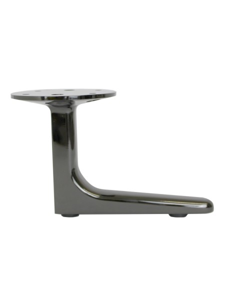 CIPRO | Set of 4 Legs and 16 Screws | Black Nickel Finish | H.12 cm | Legs for Sofas and Armchairs