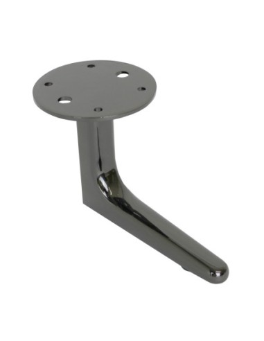 CAPRI | SET da 4 Piedi e 16 viti | Nickel Nero | H.12 | Piedini per divani-poltrone |